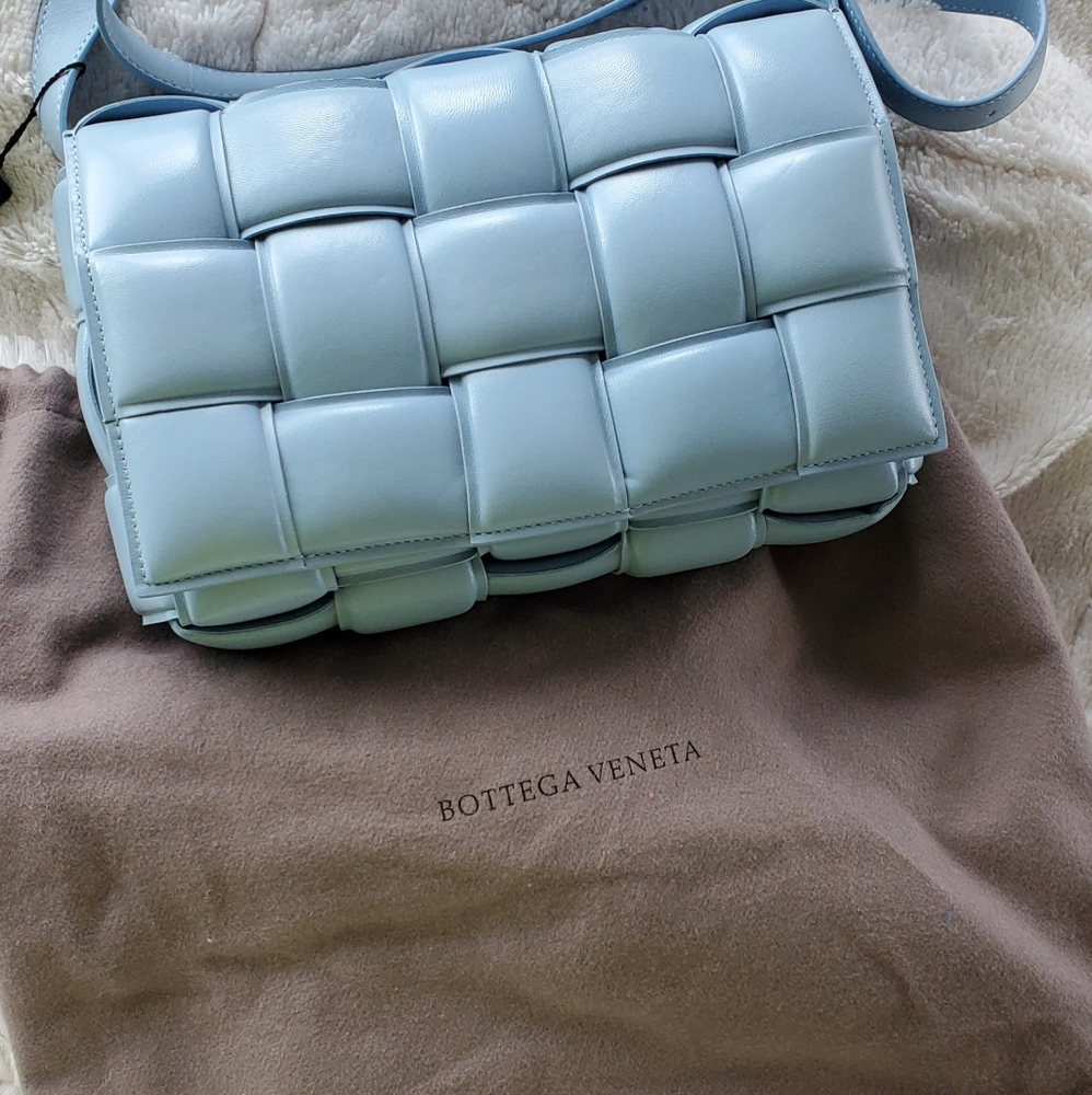 **SOLD**Bottega Venette Padded Cassette (Ice Blue)